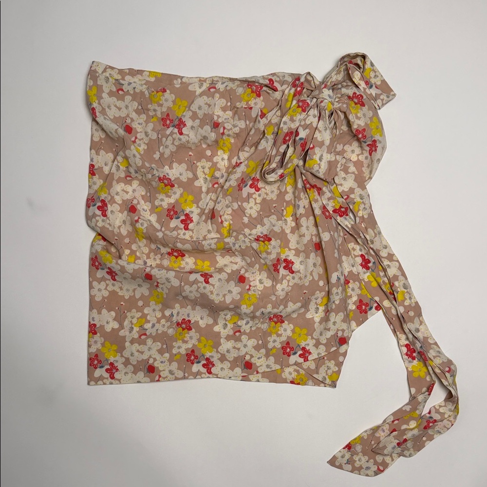 Acacia Swimwear Floral Silk Wrap Skirt